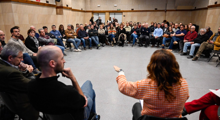 Foto de la trobada amb alcaldes de la Catalunya Central