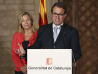 Mas delivers speech on Catalan 'V'