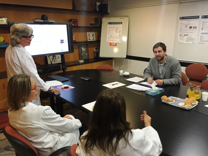 El conseller Comín reunit amb la direcció del centre