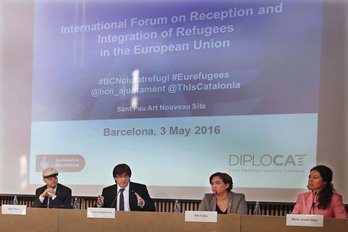 El president Puigdemont ha inaugurat el Fòrum internacional sobre acollida i integració de persones refugiades a la UE