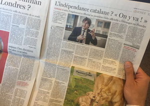 Entrevista del president Puigdemont al diari belga 'Le Soir'