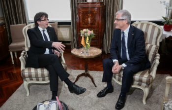 President Puigdemont and Minister-President Geert Bourgeois