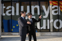 President Puigdemont and the Government's Permanent Representative to the EU, Amadeu Altafaj