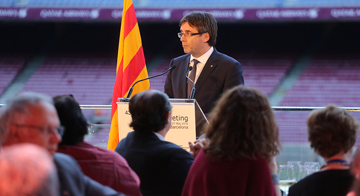 El president durant el seu parlament. Autor: Rubén Moreno