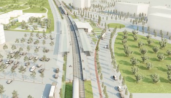 Imatge virtual de la nova estació de trens a Reus.