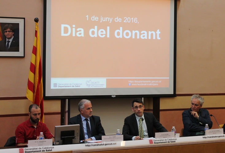 Roda de premsa de presentació de les últimes dades en donacions d'òrgans i teixits