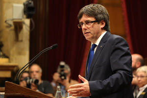 Intervenció del president en el ple. Autor: Rubén Moreno Intervenció del president en el ple. Autor: Rubén Moreno