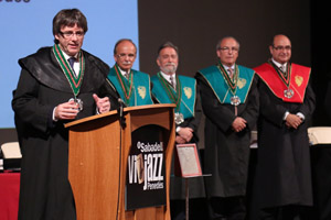 El president després de ser investit membre d'Honor. Autor: Jordi Bedmar El president després de ser investit membre d'Honor. Autor: Jordi Bedmar