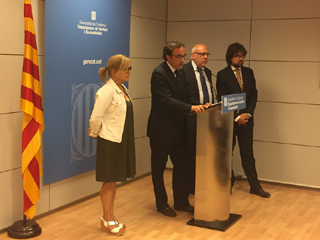 Compareixença dels consellers Baiget i Rull Compareixença dels consellers Baiget i Rull