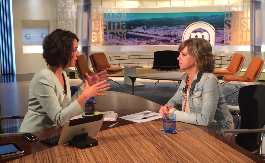 La consellera entrevistada per Lídia Heredia al programa Els Matins de TV3