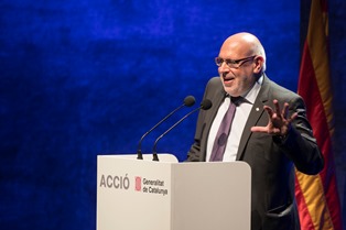 El conseller Baiget en la inauguració El conseller Baiget en la inauguració