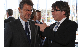 President Puigdemont and Rafael Catalá 