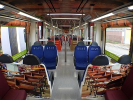 Interior del tren FGC