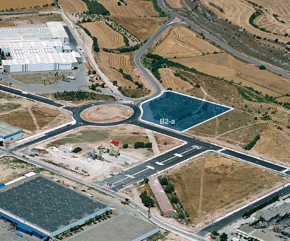 Parcel·la venuda de l'Ampliació Nord del sector industrial de Cervera.