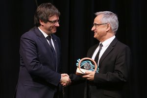 President Puigdemont and Professor Josep Peñuelas