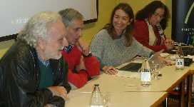 Llebot, durant la reunió del Patronat.