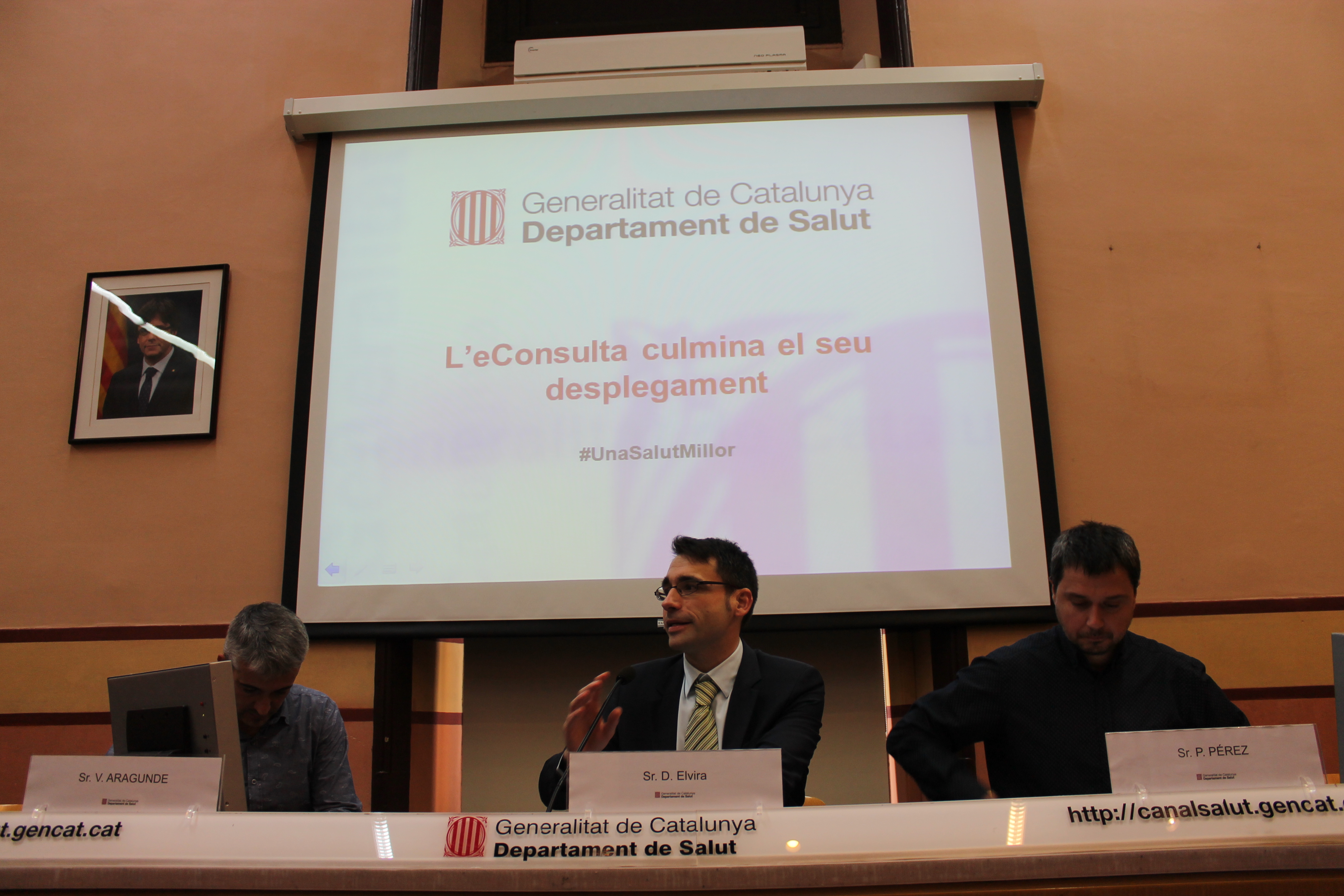 Roda de premsa del desplegament de l'eConsulta