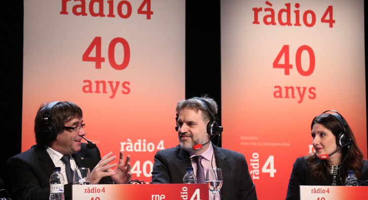 El president Puigdemont ha estat entrevistat a Ràdio 4, en un programa especial des del Gran Teatre del Liceu amb motiu del 40è aniversari de l'emissora