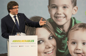 El president Puigdemont ha presentat el projecte #Invulnerables de lluita contra la pobresa i l'exclusió social a Catalunya