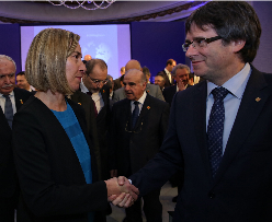 President Puigdemont and High Representative Federica Mogherini