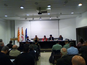 Moment del Consell de Caça de Catalunya avui a Manresa