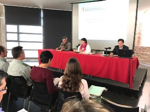 La directora general de Forests, Montse Barniol, durant la sessió informativa La directora general de Forests, Montse Barniol, durant la sessió informativa