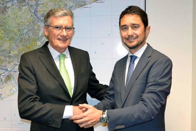 Lluís Marsà, president del grup La Llave de Oro, i Damià Calvet, director de l'INCASÒL.