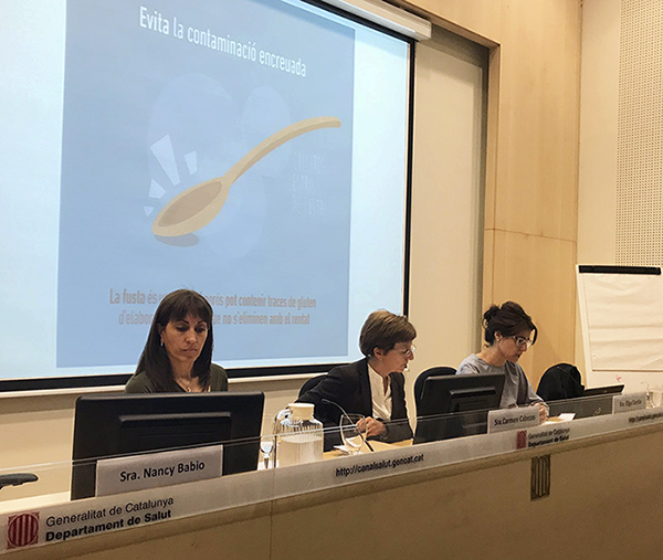 Roda de premsa a l'Agència de Salut Pública de Catalunya