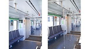 Imatges de l'antic disseny dels agafadors i del sistema actual