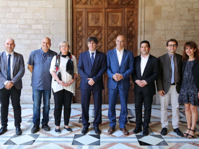 President Puigdemont receives a delegation of political representatives from the Nordic countries