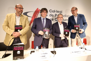 El president amb D'Armengol, Basté i Bassas. Autor: Rubén Moreno