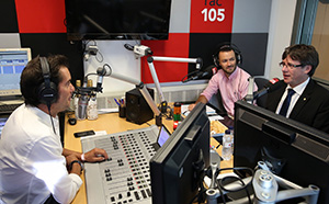El president Puigdemont ha estat entrevistat per Vador Lladó al programa Fricandó Matiner de RAC105