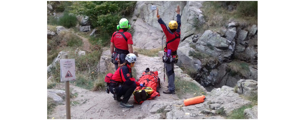 Rescat barranquista accidentat a Queralbs Rescat barranquista accidentat a Queralbs