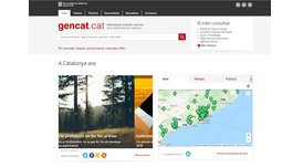 Pàgina principal de gencat