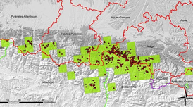 Distribució d'ossos als Pirineus. Distribució d'ossos als Pirineus.