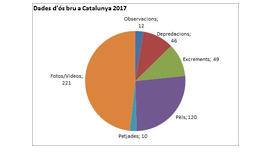 Dades d'os bru a Catalunya 2017 Dades d'os bru a Catalunya 2017
