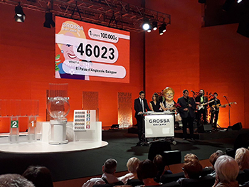 Fotografia del sorteig de La Grossa de Sant Jordi 2018 Fotografia del sorteig de La Grossa de Sant Jordi 2018