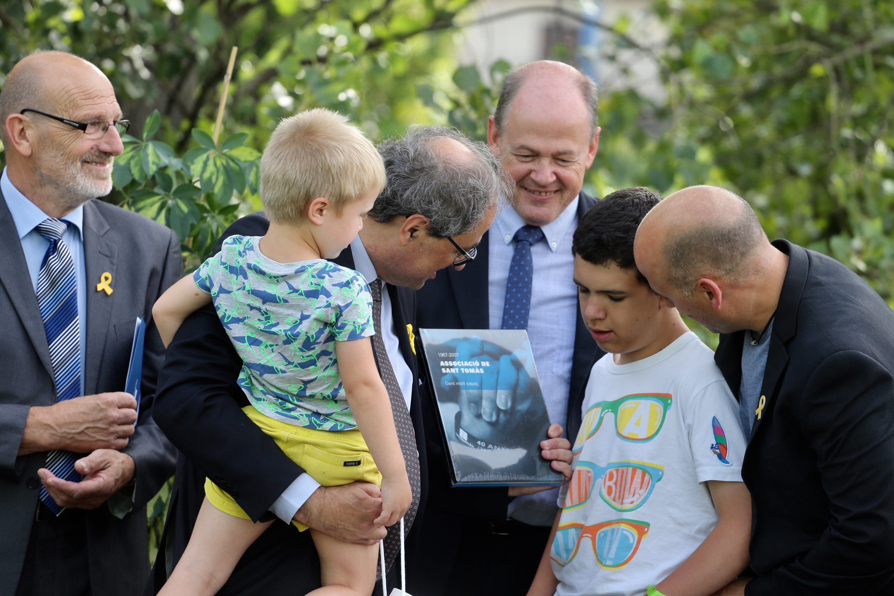 El president Torra durant la inauguració