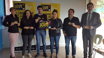Foto de la presentació del Carnet Jove