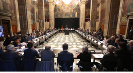 La reunió s'ha celebrat al Palau de la Generalitat (Autor: Jordi Bedmar)