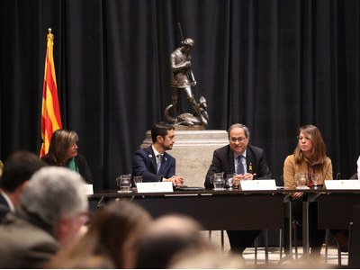 La reunió s'ha celebrat al Palau de la Generalitat