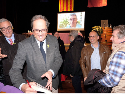 El president Torra a Falset (foto: Andreu Puig)