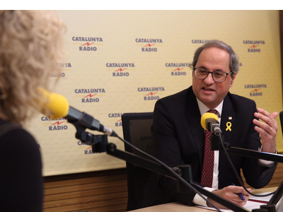 This morning, the president of the Government of Catalonia, Quim Torra, said: 