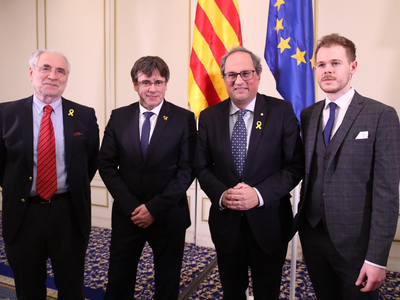 Yesterday evening, Catalan president Quim Torra and former president Carles Puigdemont spoke in Brussels on the topic 