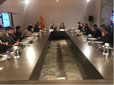 The Minister for Foreign Affairs, Alfred Bosch, and the Minister for Business, Àngels Chacon, today presented the Catalan Government's plan for citizens and companies to deal with Brexit based on clear information. One of the resources expected to have the biggest impact is the new information website exteriors.gencat.cat/brexit and the email address for enquiries: brexit.exteriors@gencat.cat.