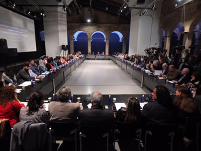 President Torra and the Minister of Labour this morning headed an anti-racism round table with representatives of political parties and entities, leading to the approval of a Catalan national agreement in support of social harmony