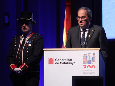 El president Torra a l'acte d'obertura del Tricentenari del Cos dels Mossos d'Esquadra