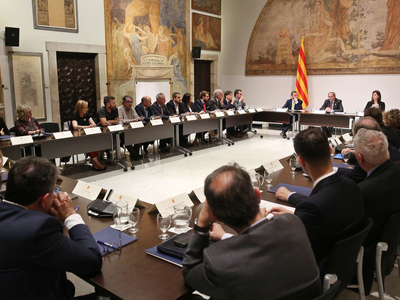 El president Torra a la reunió del Consell d'Acció Exterior i de Relacions amb la Unió Europea (foto: Jordi Bedmar)