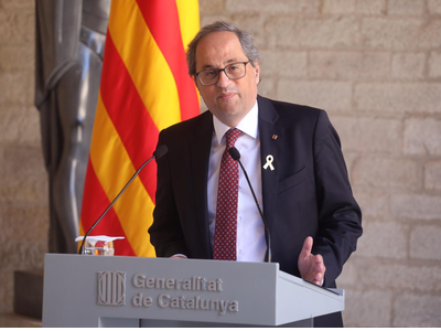 Statement by President Torra after testifying before the High Court of Justice of Catalonia for disobeying the Central Electoral Board
