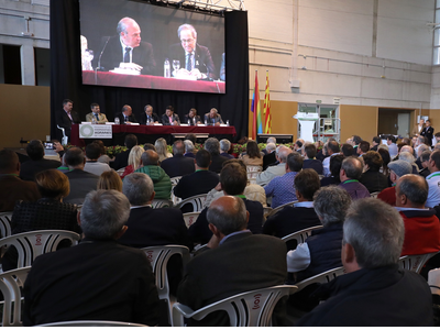 El president, durant la seva intervenció en l'acte. Autor: Rubén Moreno